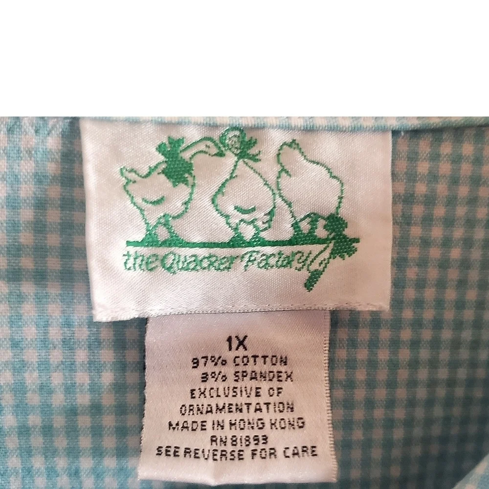 Vintage The Quacker Factory Blue Striped Jacket Floral Embroided Boho Shacket 1X
